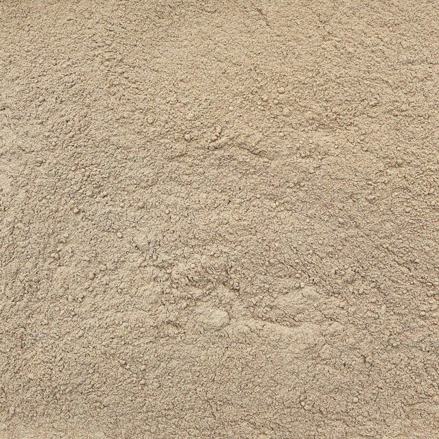 Close-up of organic Siberian ginseng (eleuthero root), finely ground