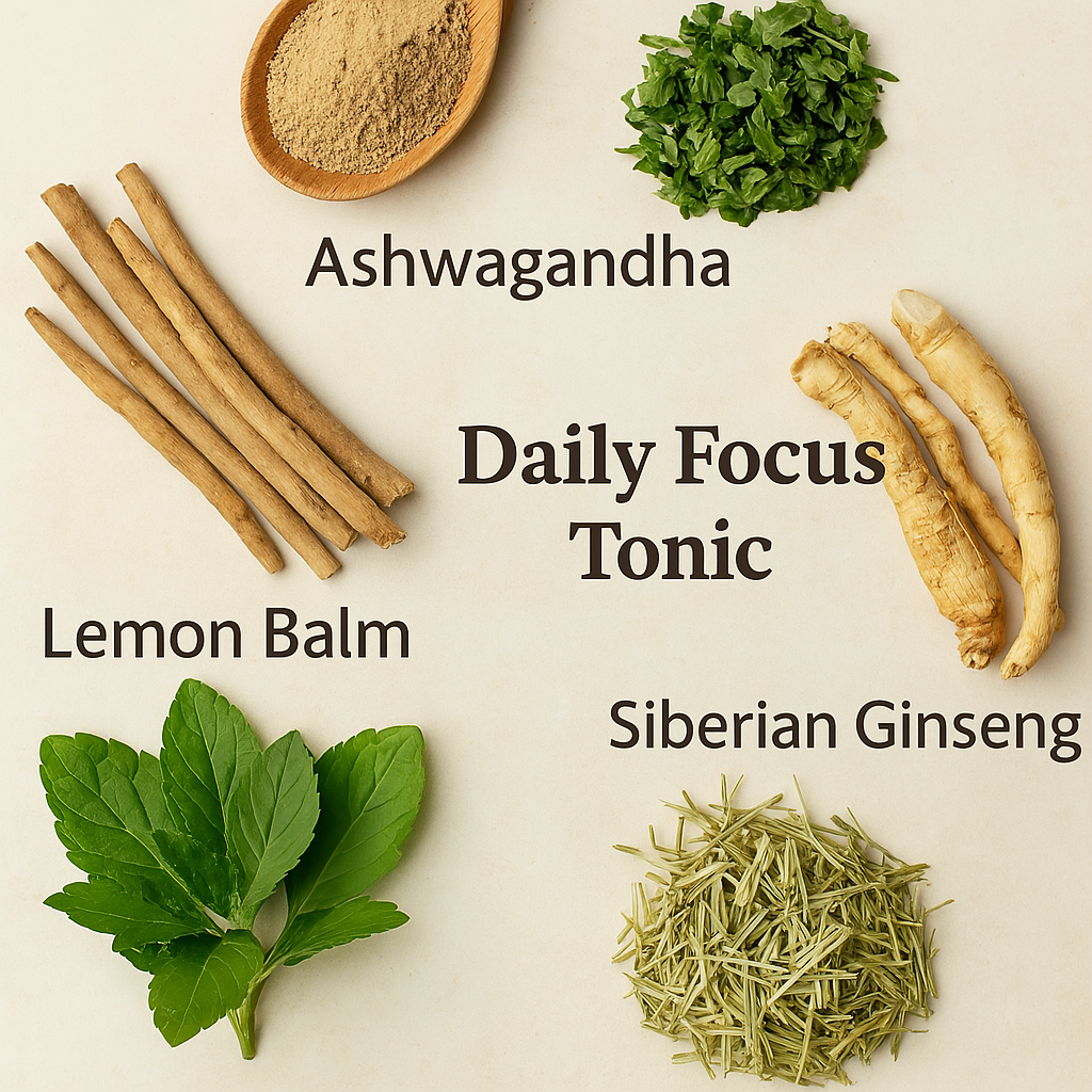 Daily Focus Tonic: How These 5 Herbs Support Focus & Calm