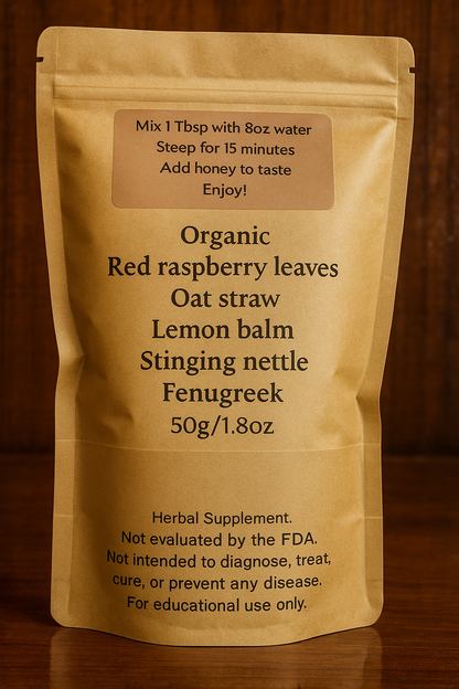Nurtured Nectar Tonic – Herbal Postpartum & Breastfeeding Support Tea